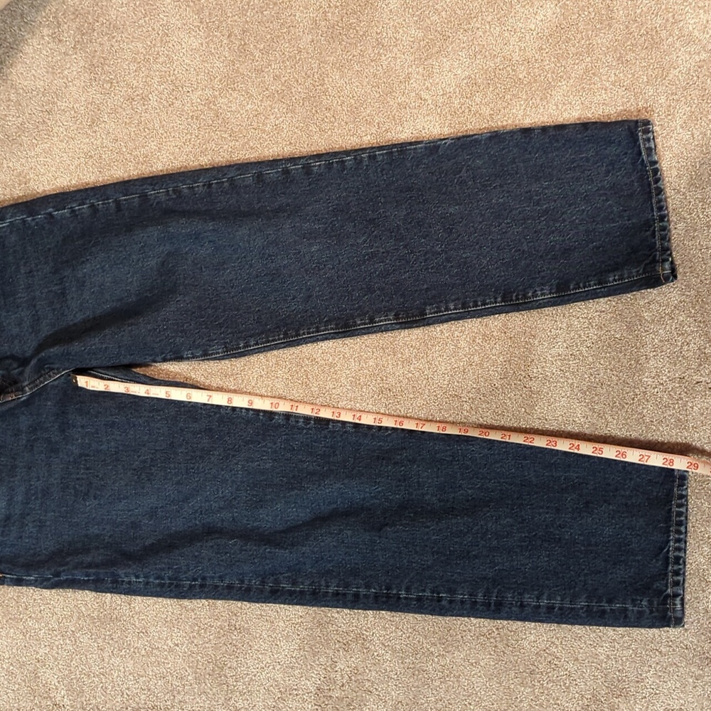 Madewell Women's Longline Straight Dark Blue 28 - Picture 5 of 5
